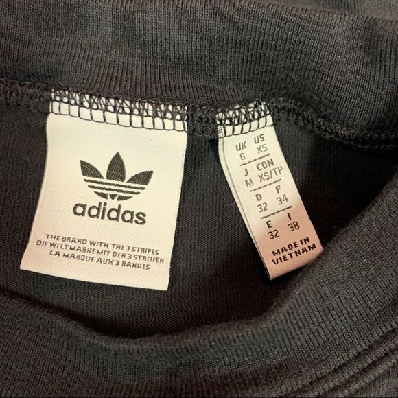 Adidas originals three stripes Cotton short sleeve Logo dress Sz XS - Picture 13 of 14